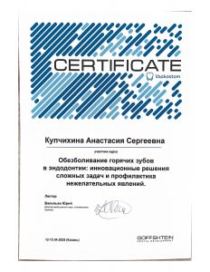 Купчихина Анастасия Сергеевна
